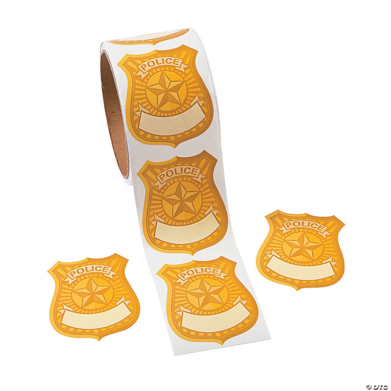 Police Badge Name Tag Stickers 1.5" – Kids Classroom Reward & Dramatic Play Stickers